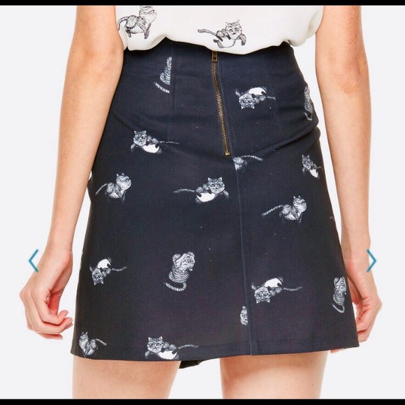 Disney Colleen Atwood Black Cheshire Cat Skirt 10 - Picture 2 of 10